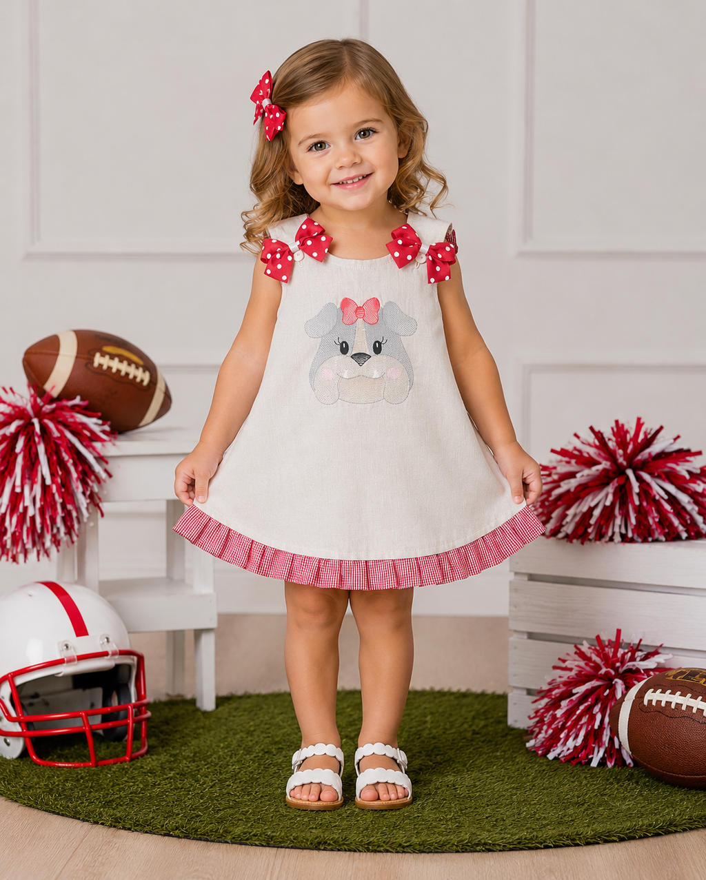 Game Day Reversible Bulldog Dress