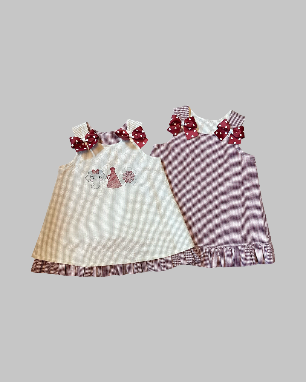 Game Day Reversible Elephant Trio Dress