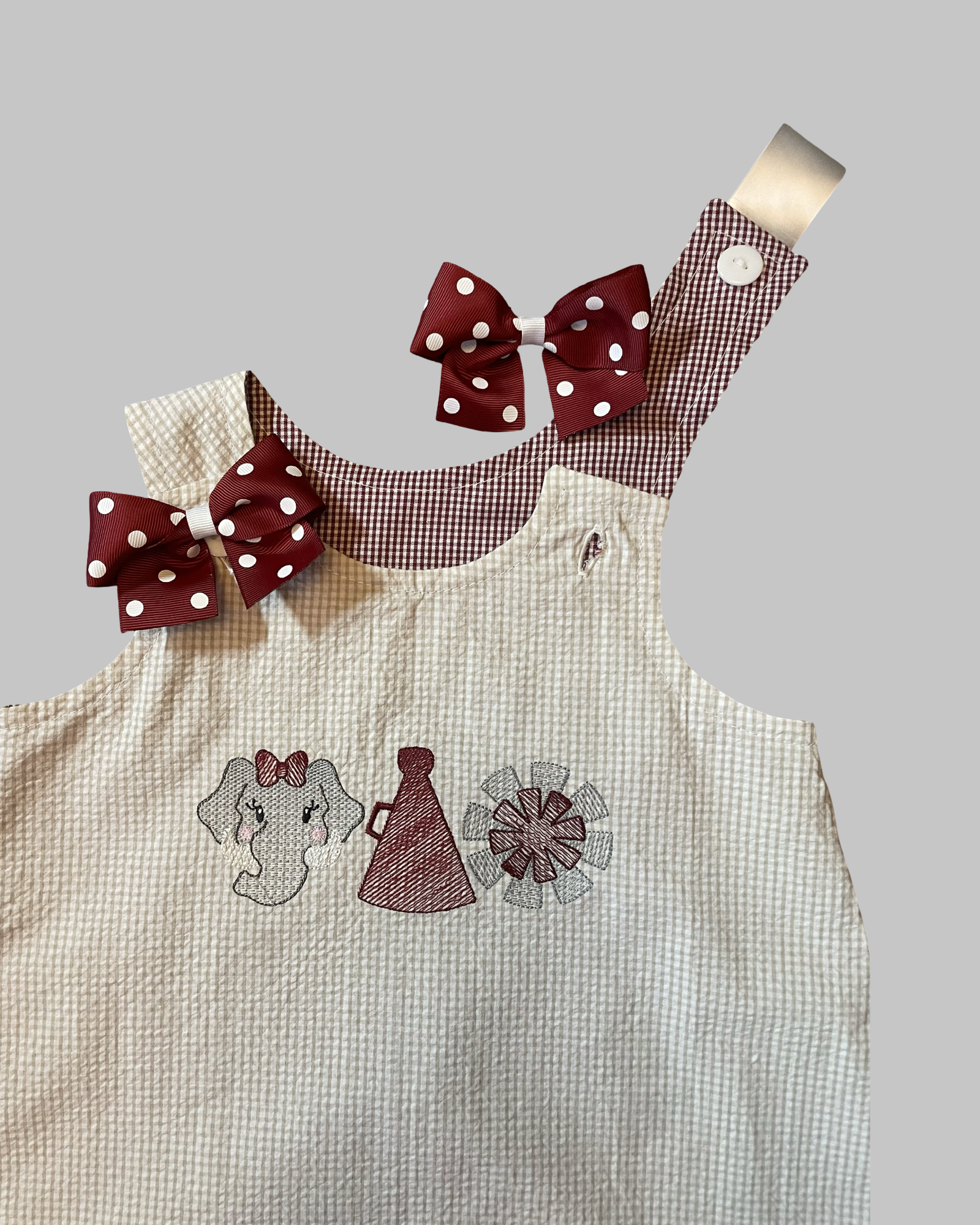 Game Day Reversible Elephant Trio Dress