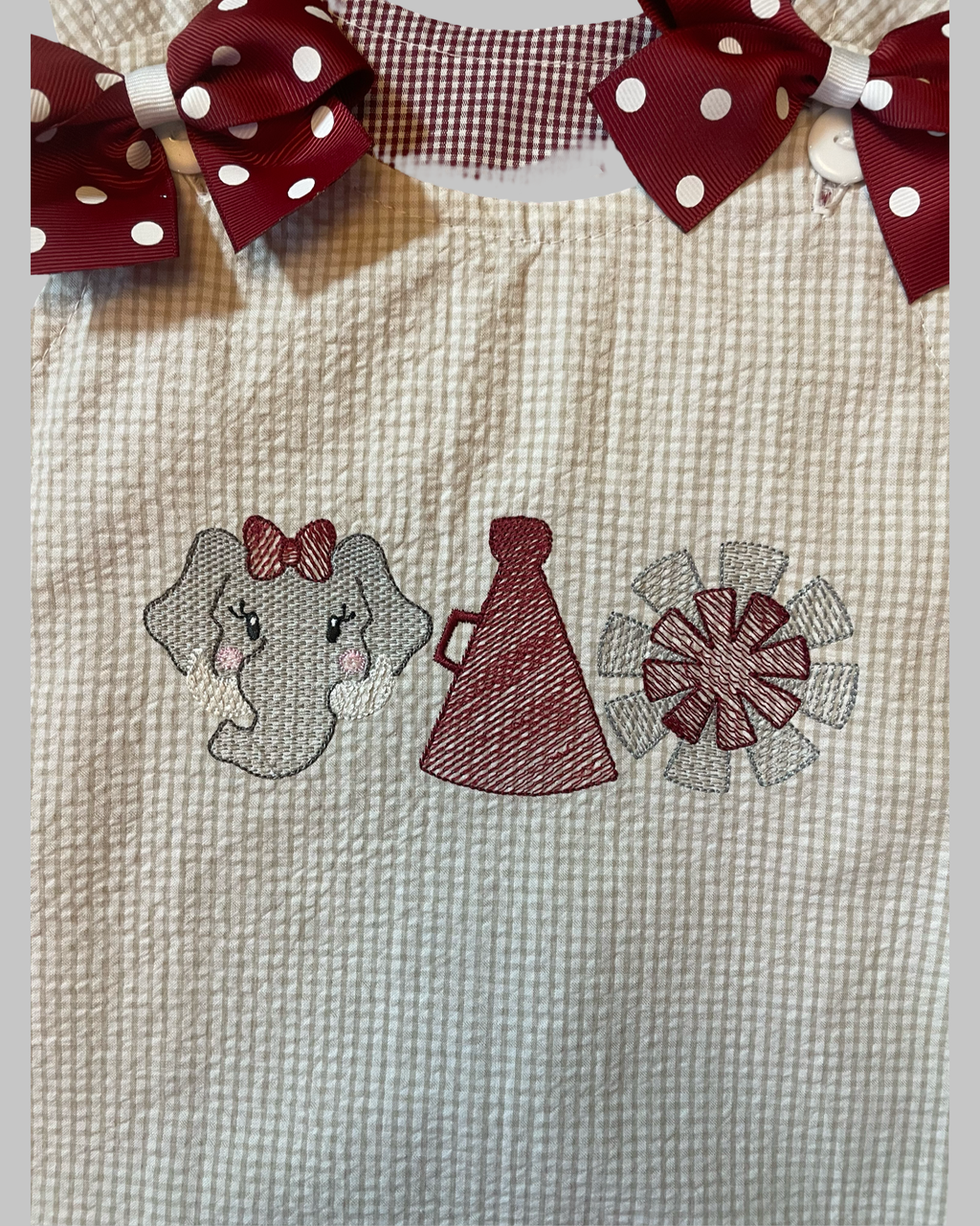 Game Day Reversible Elephant Trio Dress