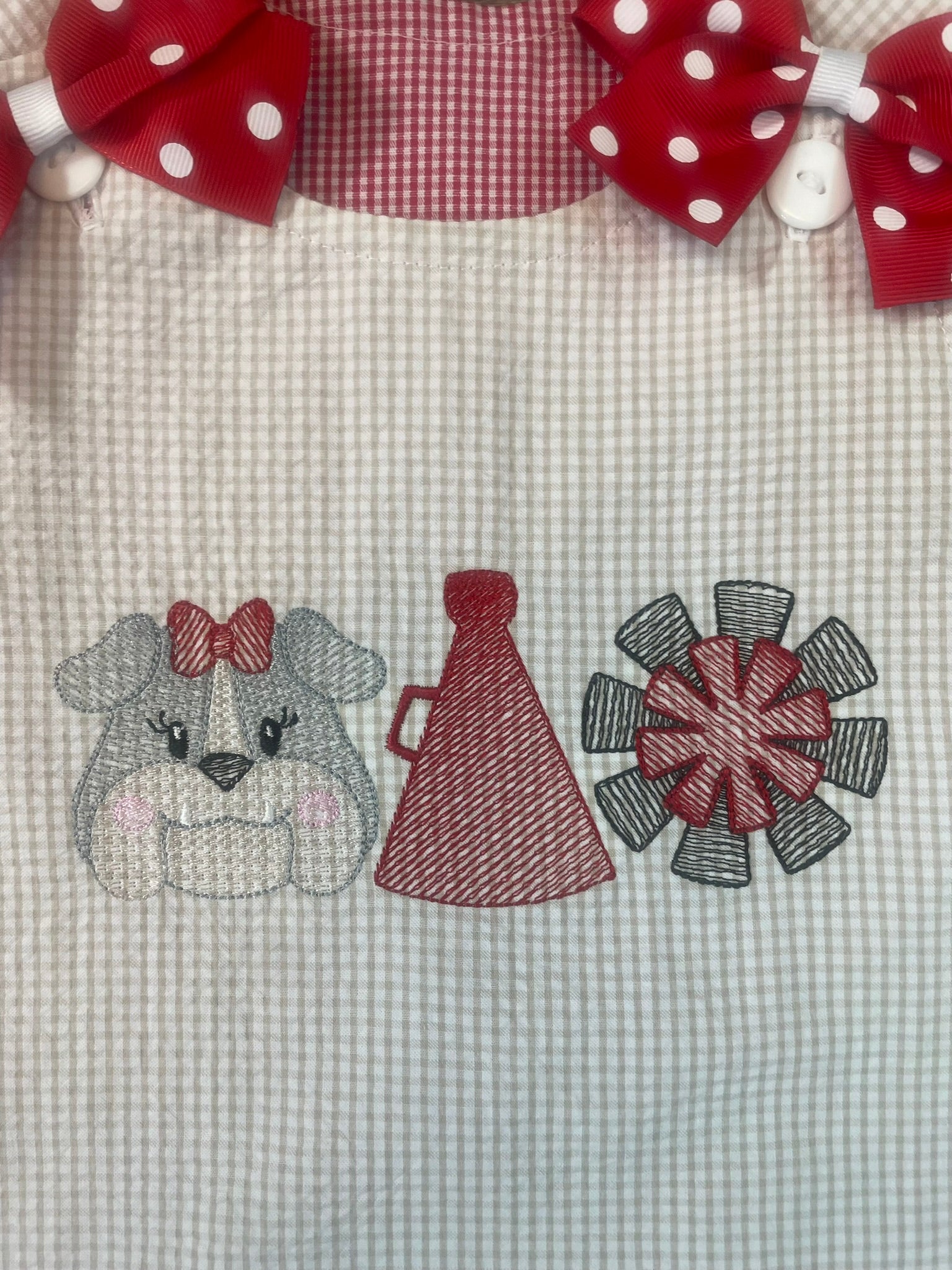 Game Day Reversible Bulldog Trio Dress