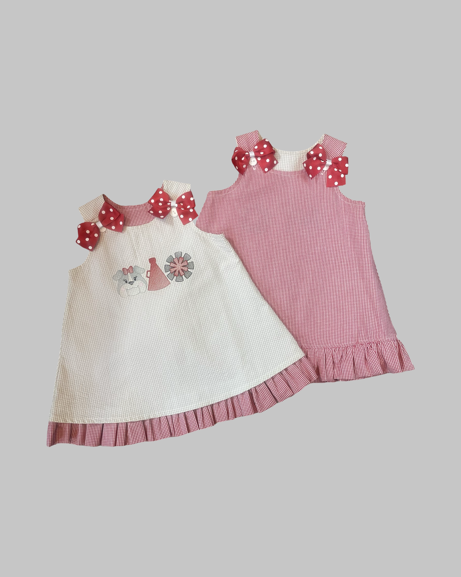Game Day Reversible Bulldog Trio Dress