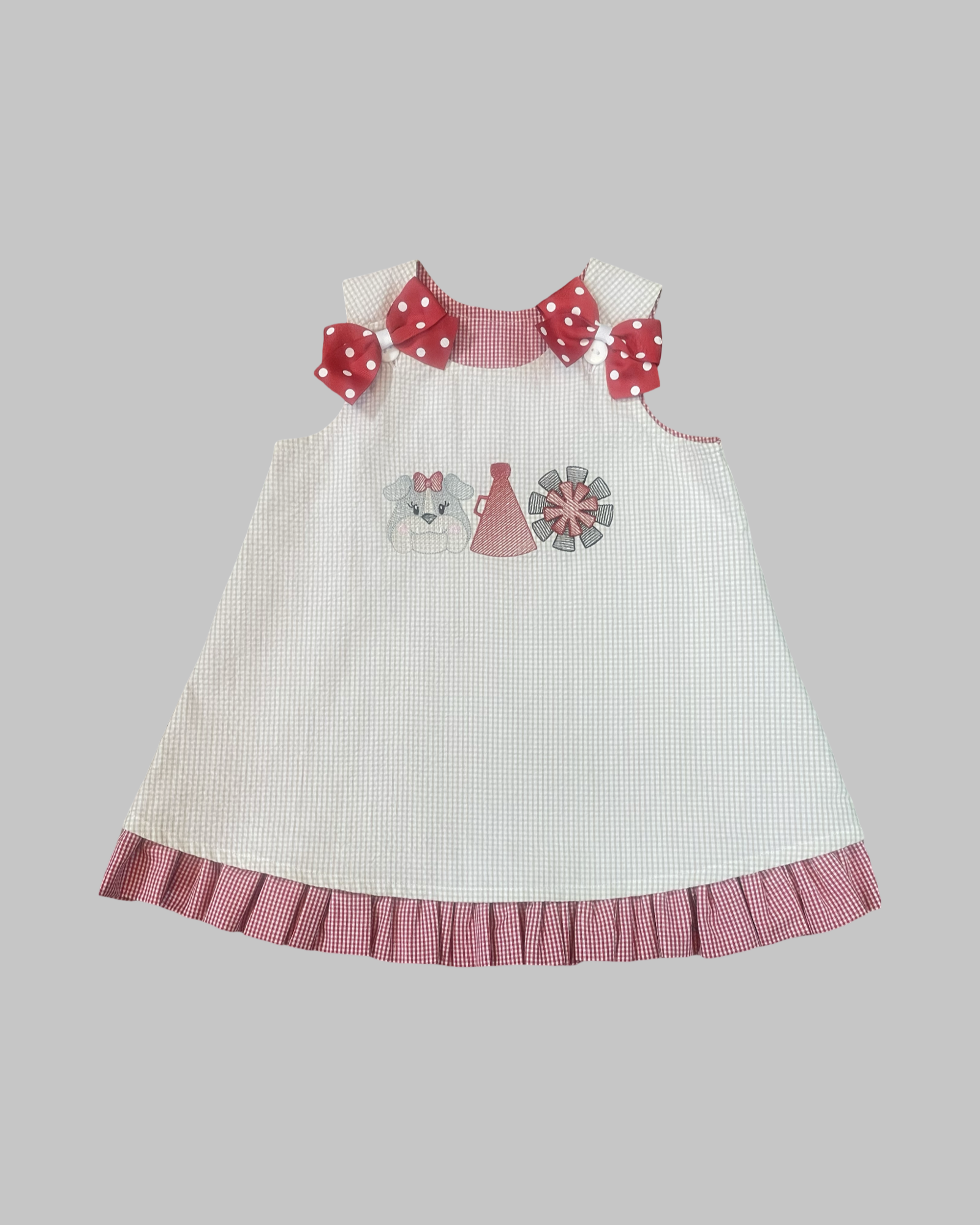 Game Day Reversible Bulldog Trio Dress